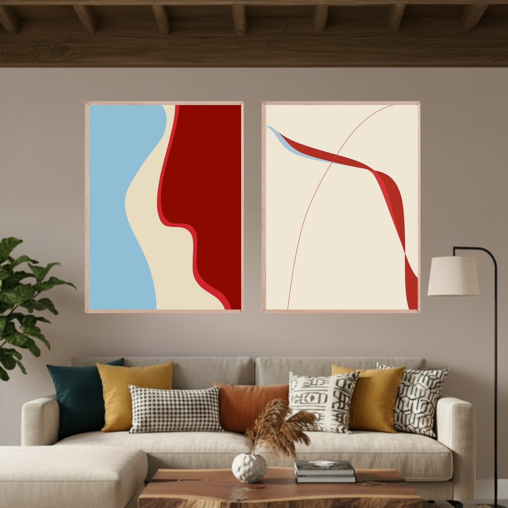 Set de 2 Línea Roja