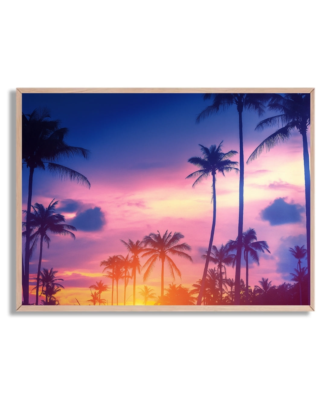 Atardecer con palmeras