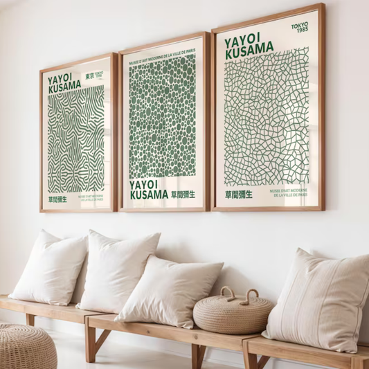 Set de 3 Kusama Verde