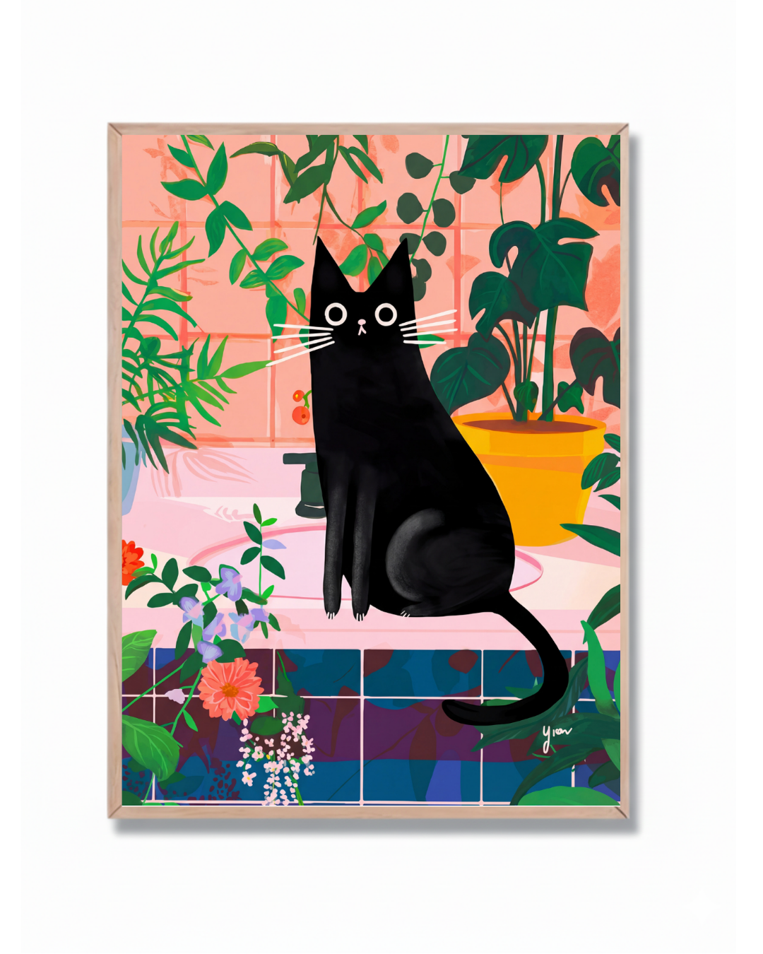 Cat Bathroom Jungle