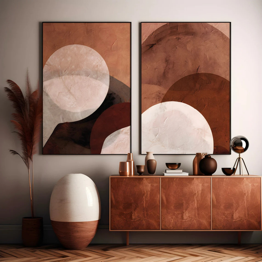 Set de 2 Círculos Terracota