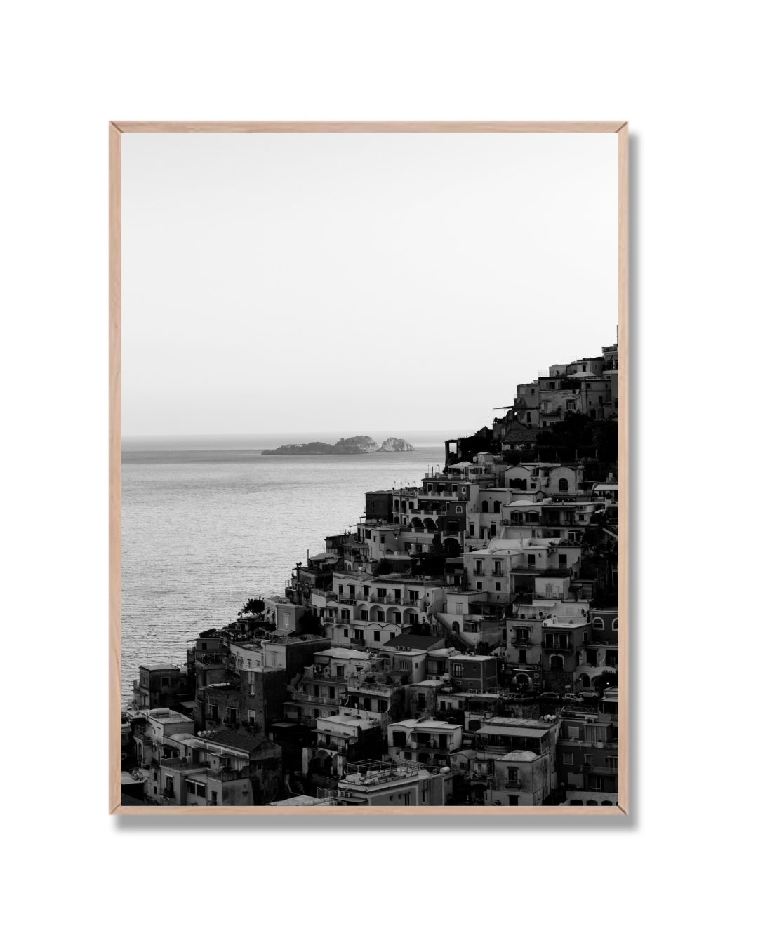 Positano en blanco y negro