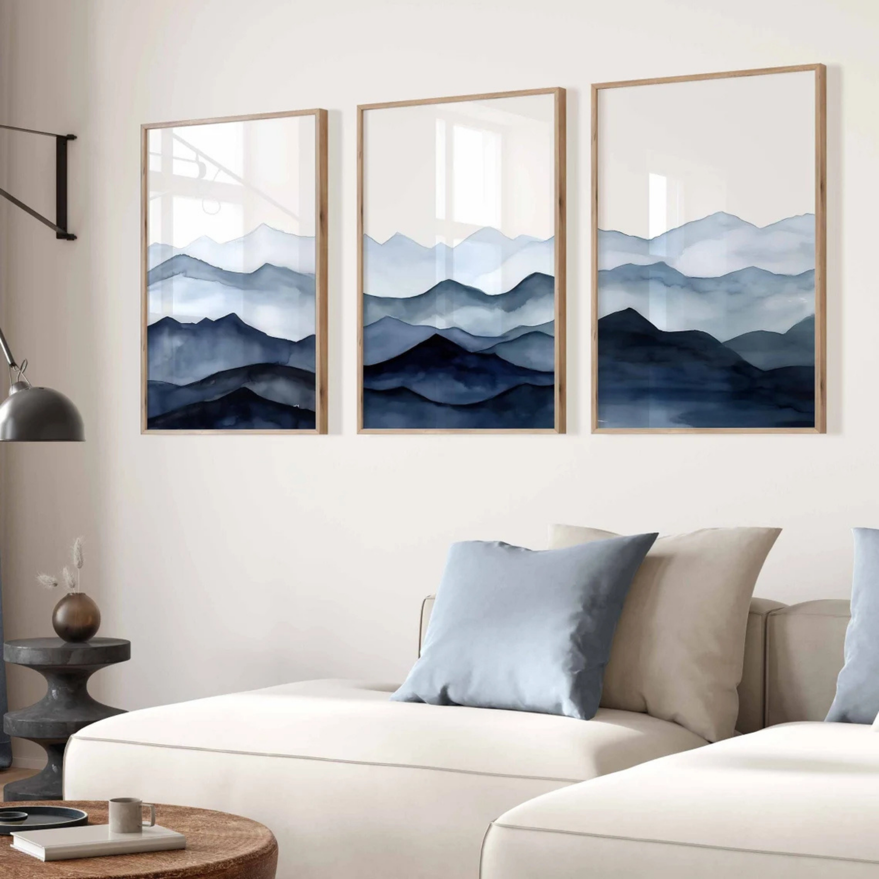 Set de 3 Montañas Azules