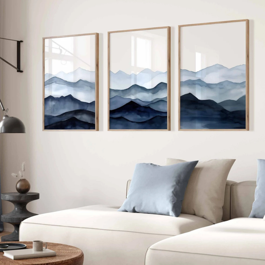 Set de 3 Montañas Azules