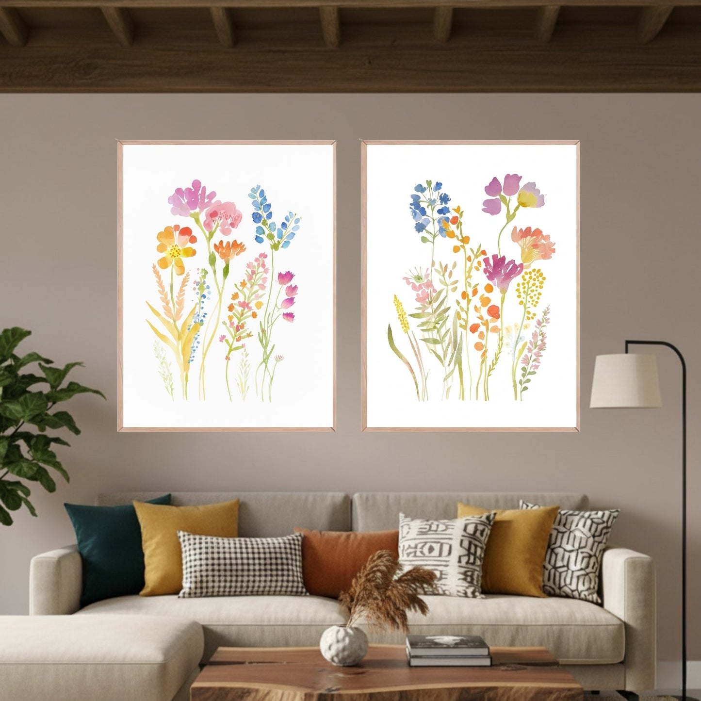 Set de 2 Flores Suaves