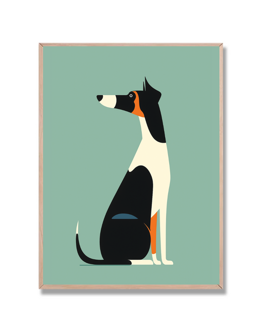 Perro minimalista