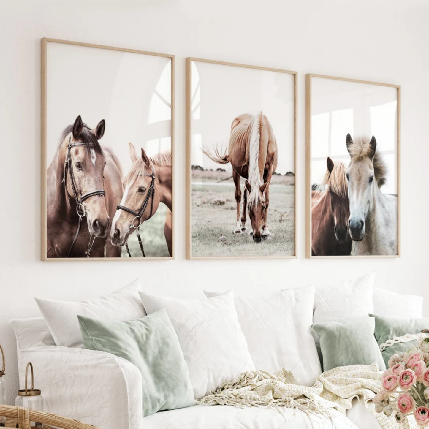 Set de 3 Caballos del Prado