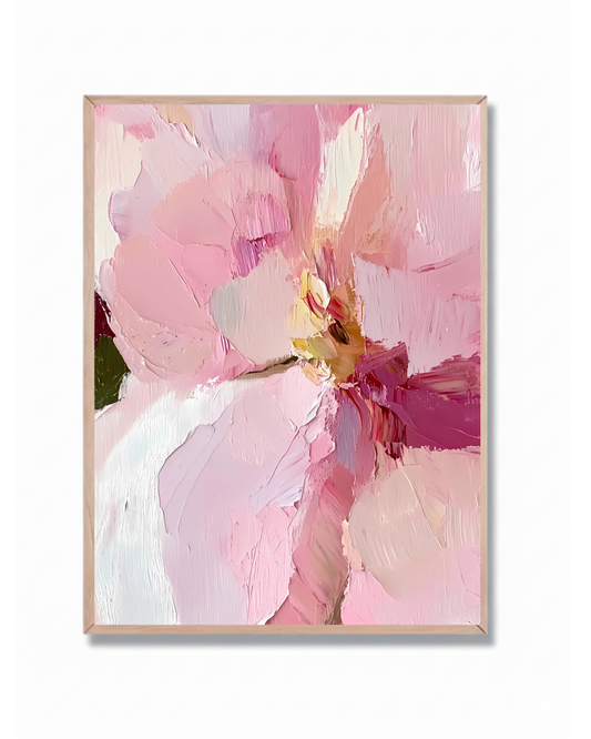 Flor abstracta rosa #2