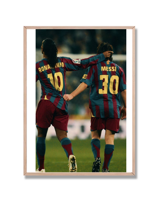 Messi y Ronaldinho 2
