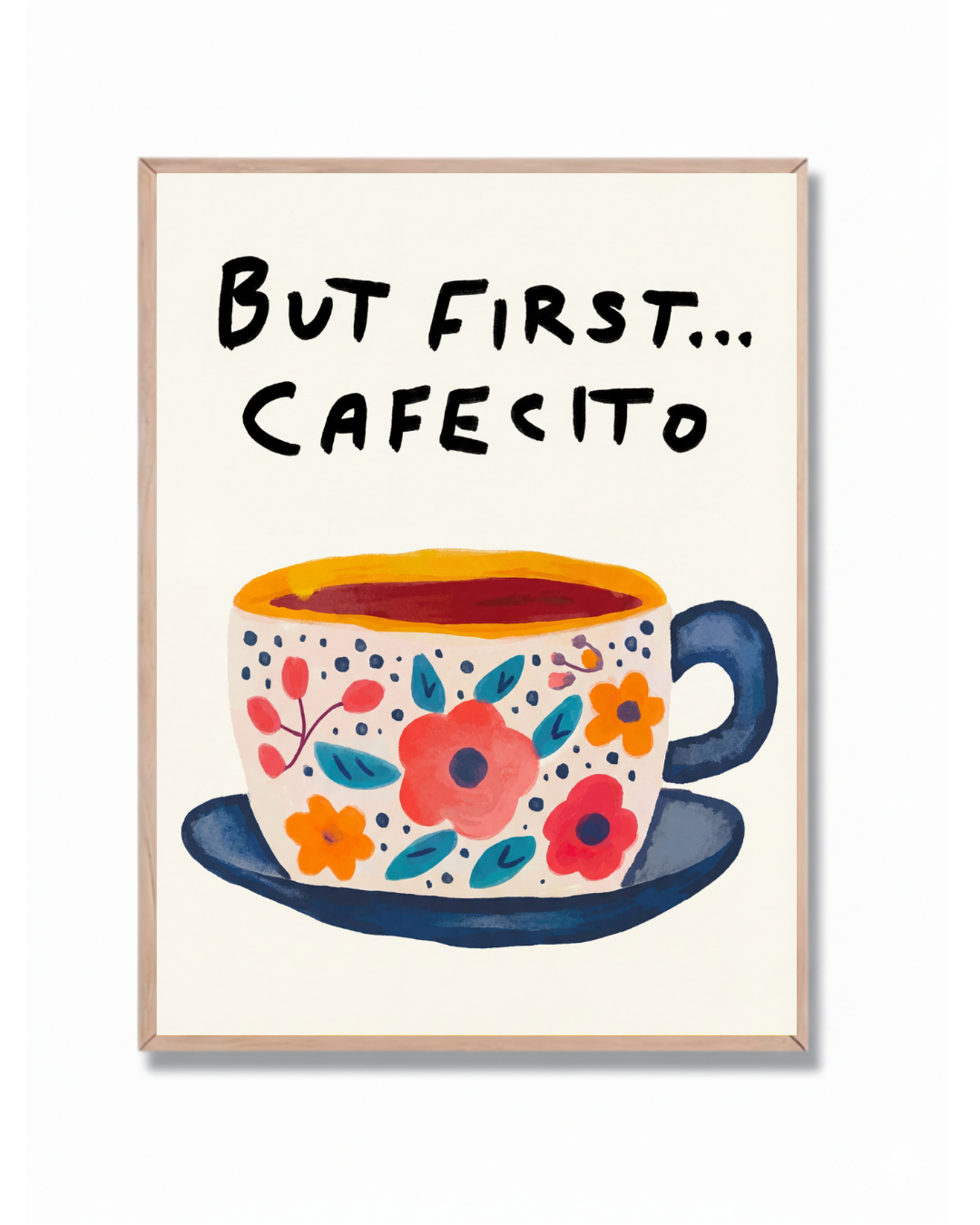 Taza Café Floral