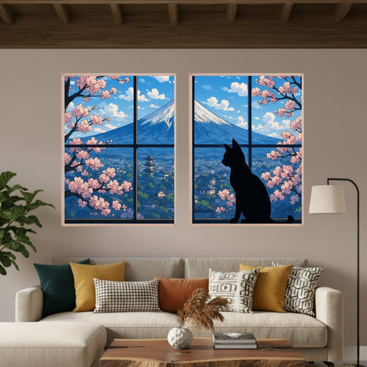 Set de 2 Japón y Gato