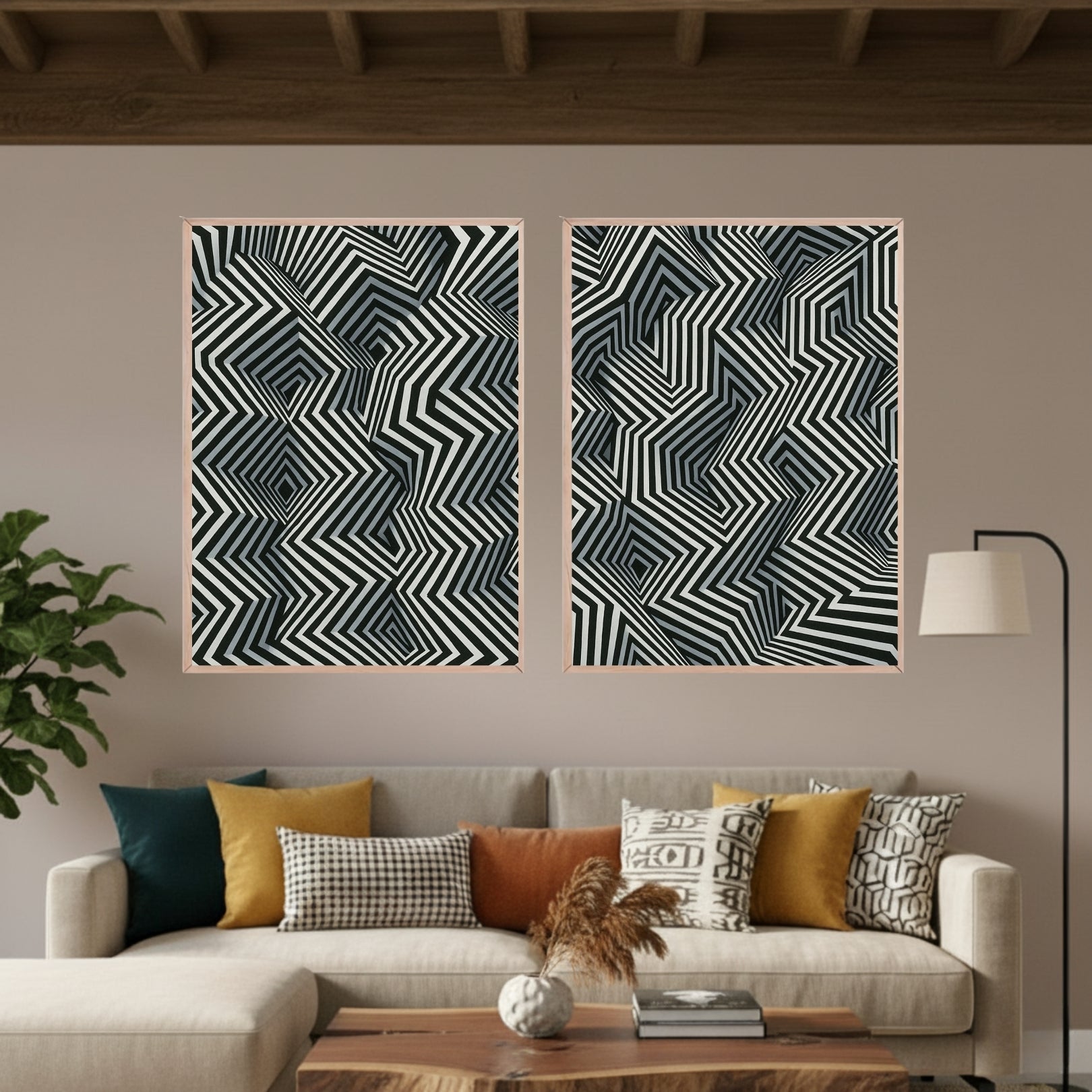 Set de 2 Líneas Negras