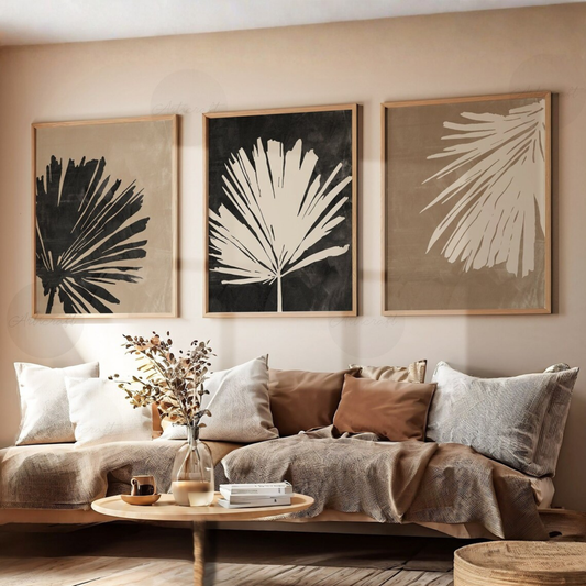Set de 3 Hojas en Lino
