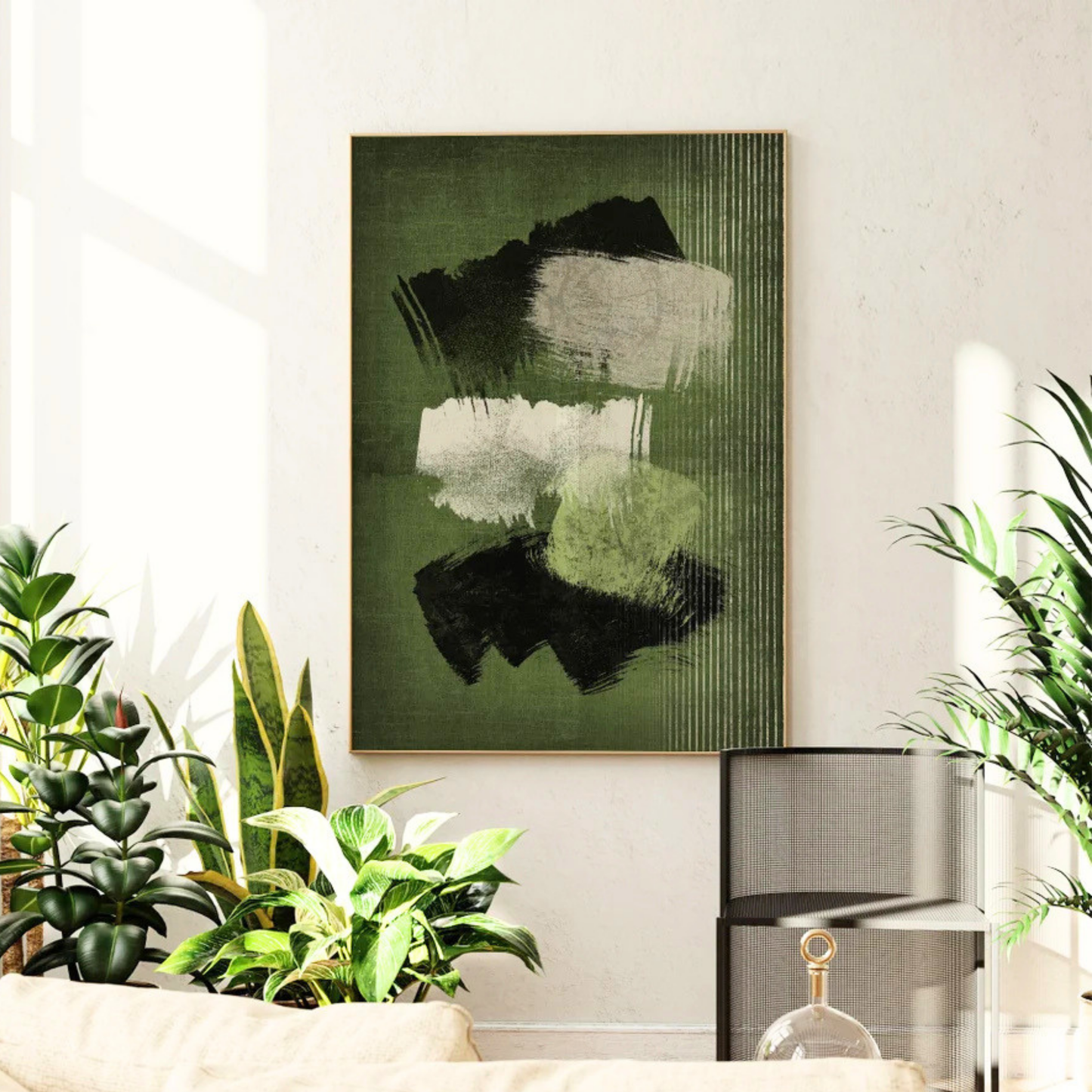 Individual Abstracto Verde