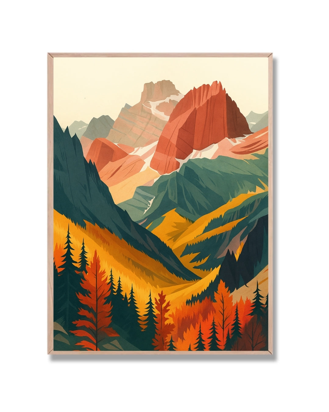 Paisaje abstracto de montaña #3