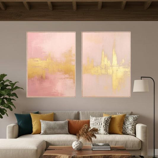 Set de 2 Flores Pastel