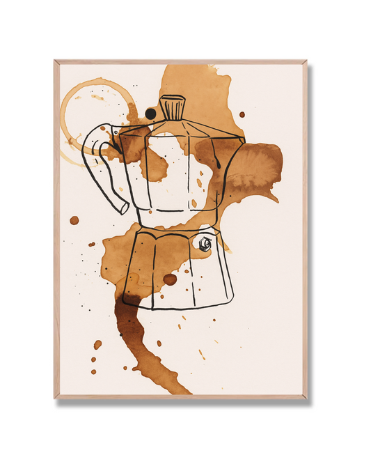 Cafetera y manchas