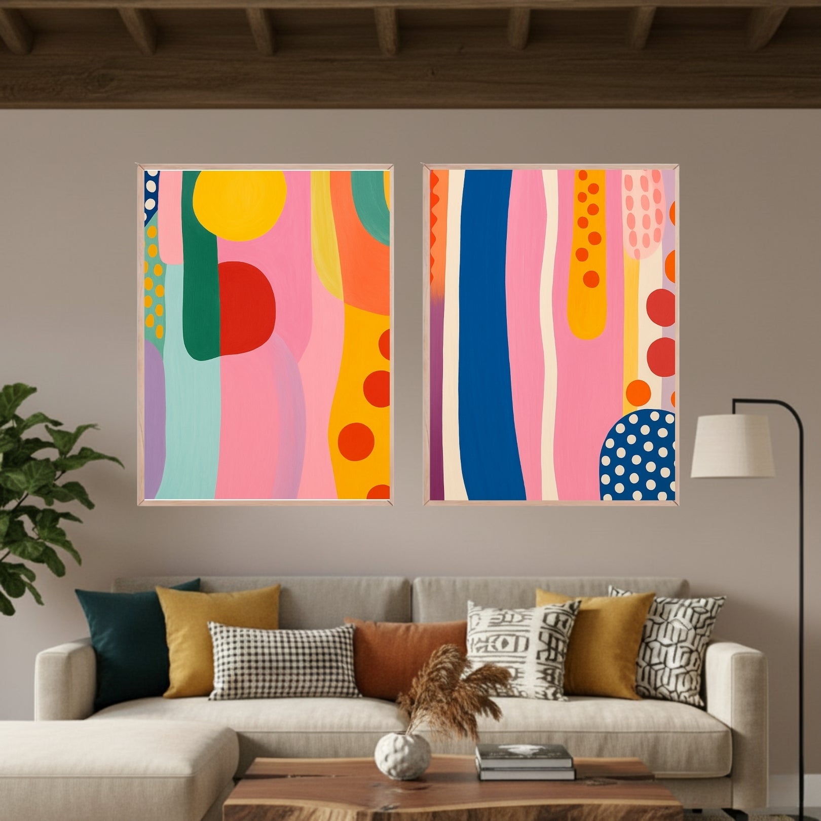 Set de 2 Abstracto #7