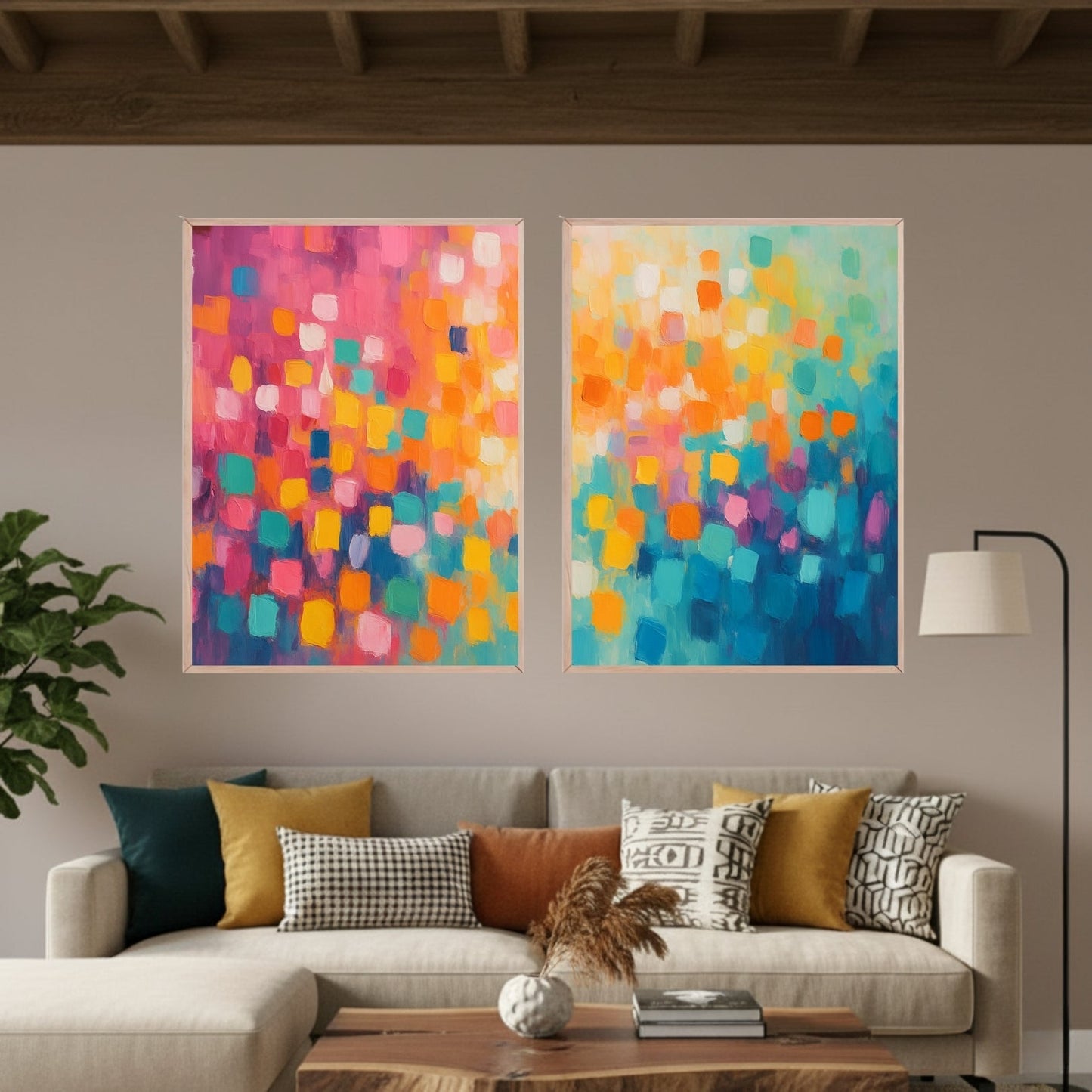 Set de 2 Cuadros Vivos