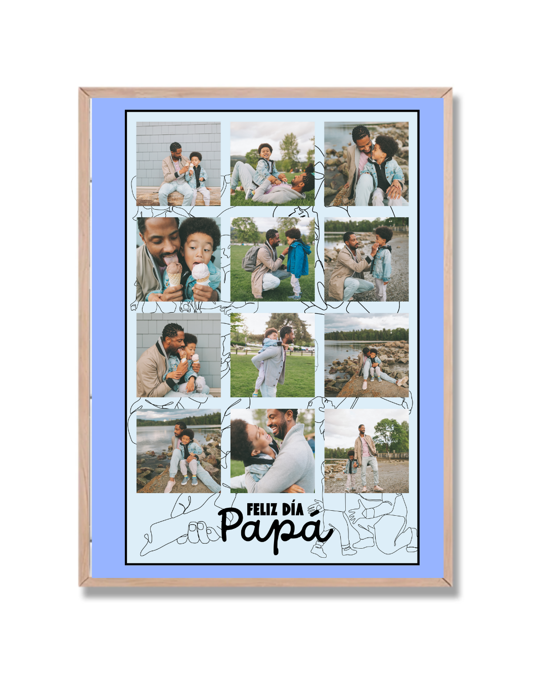 Papá con 12 fotos tuyas a elección
