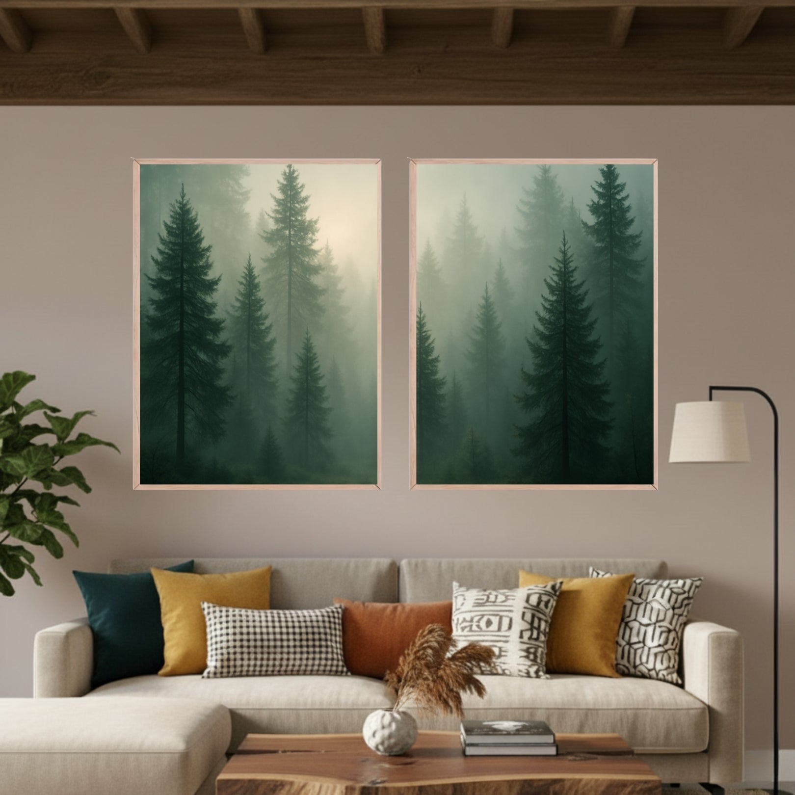 Set de 2 Bosque Verde