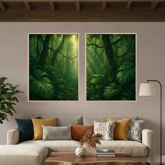 Set de 2 Jungla Verde