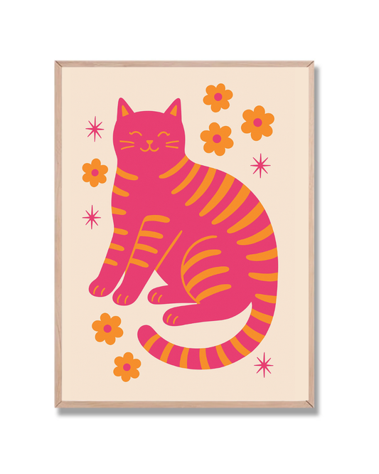 Gato Rosa Flores