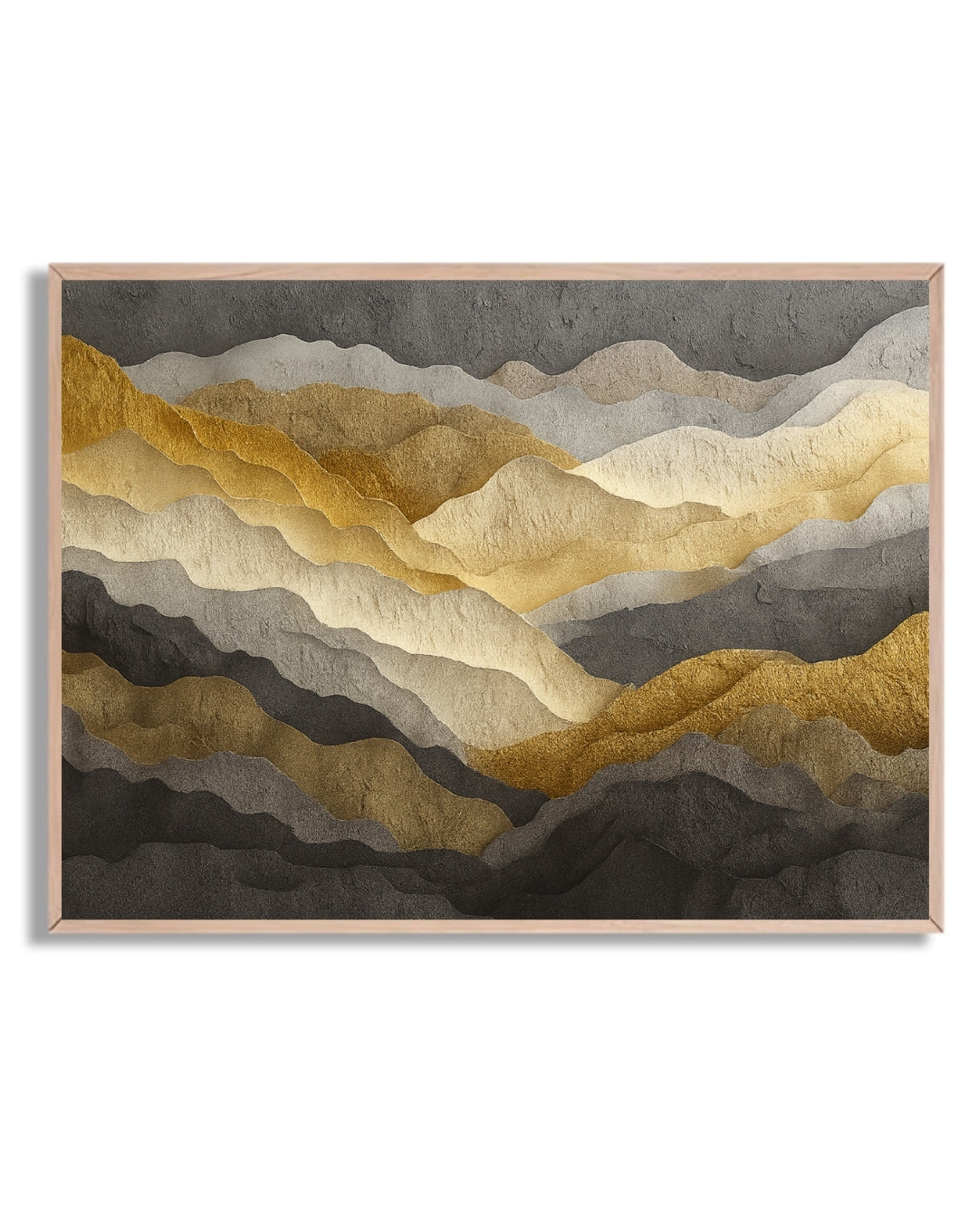 Abstracto dorado y gris