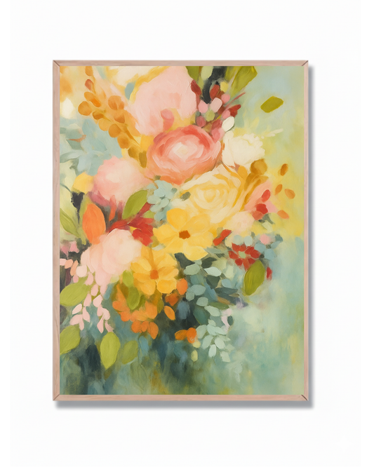 Flores Pastel Abstracto #1