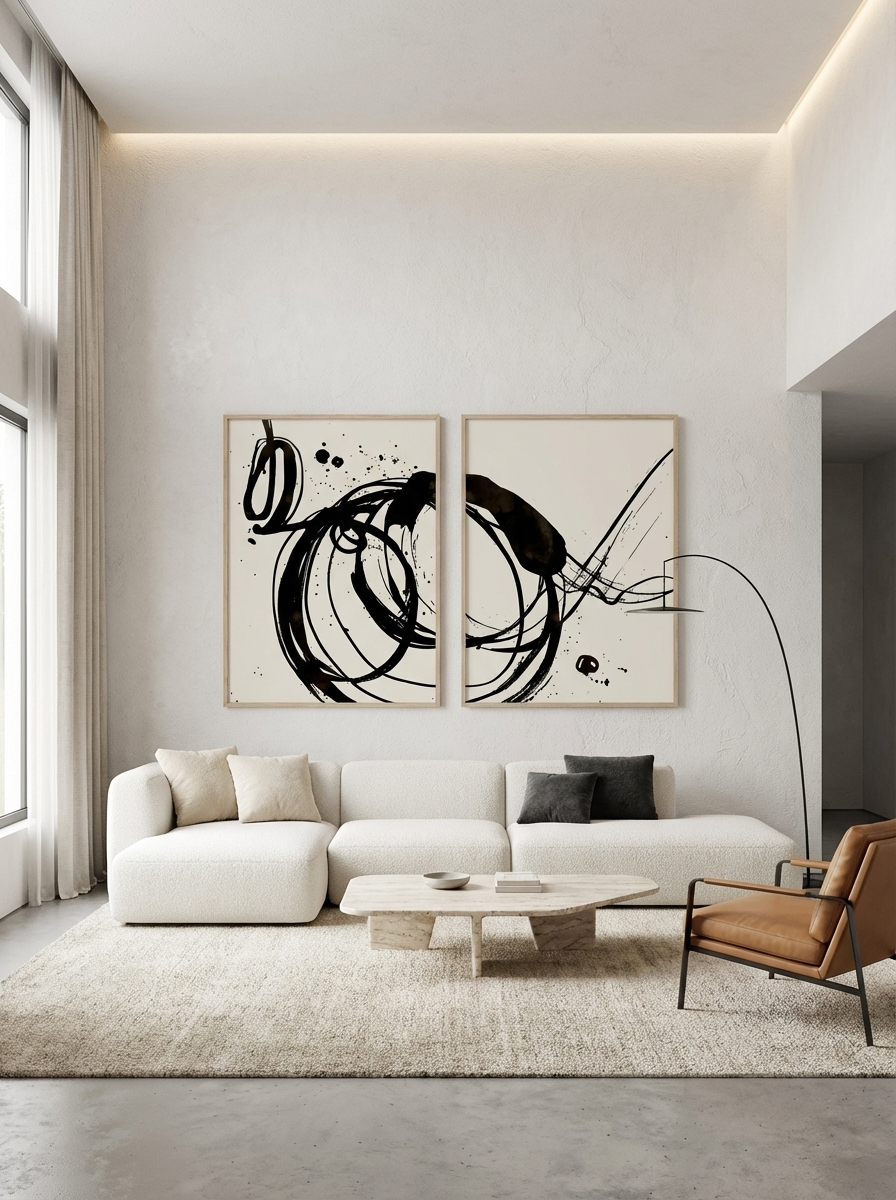 Set de 2 Abstracto