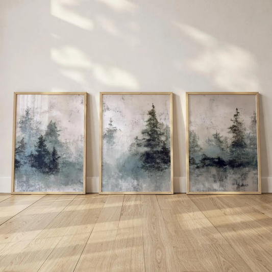 Set de 3 Bosque Azulado