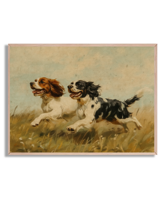 Perros corriendo libres