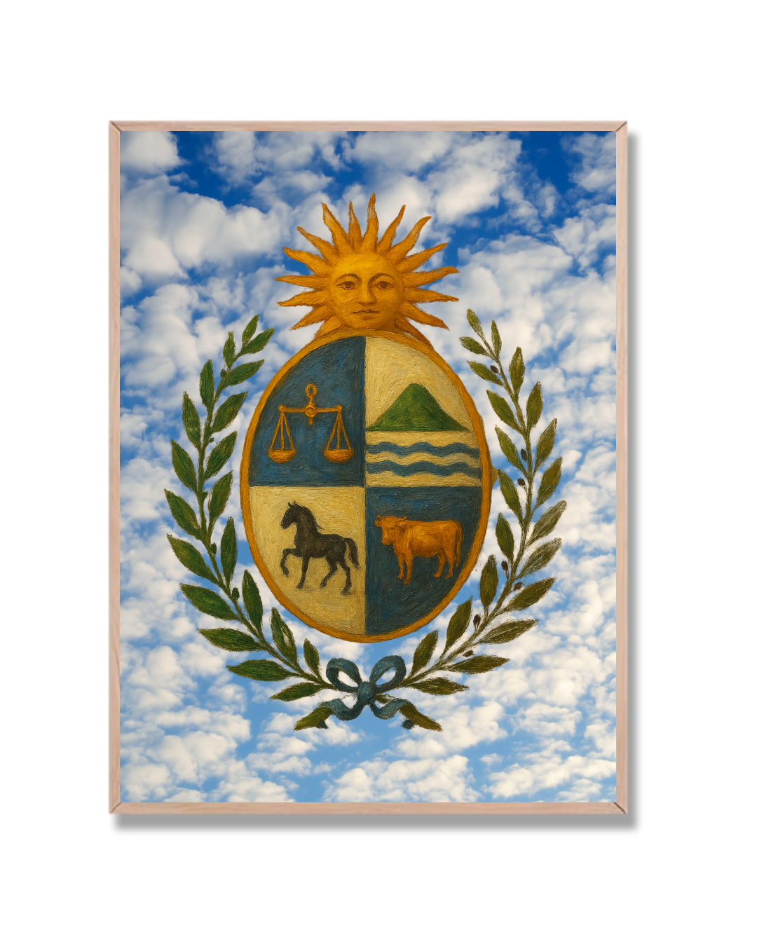 Escudo Uruguay en Cielo