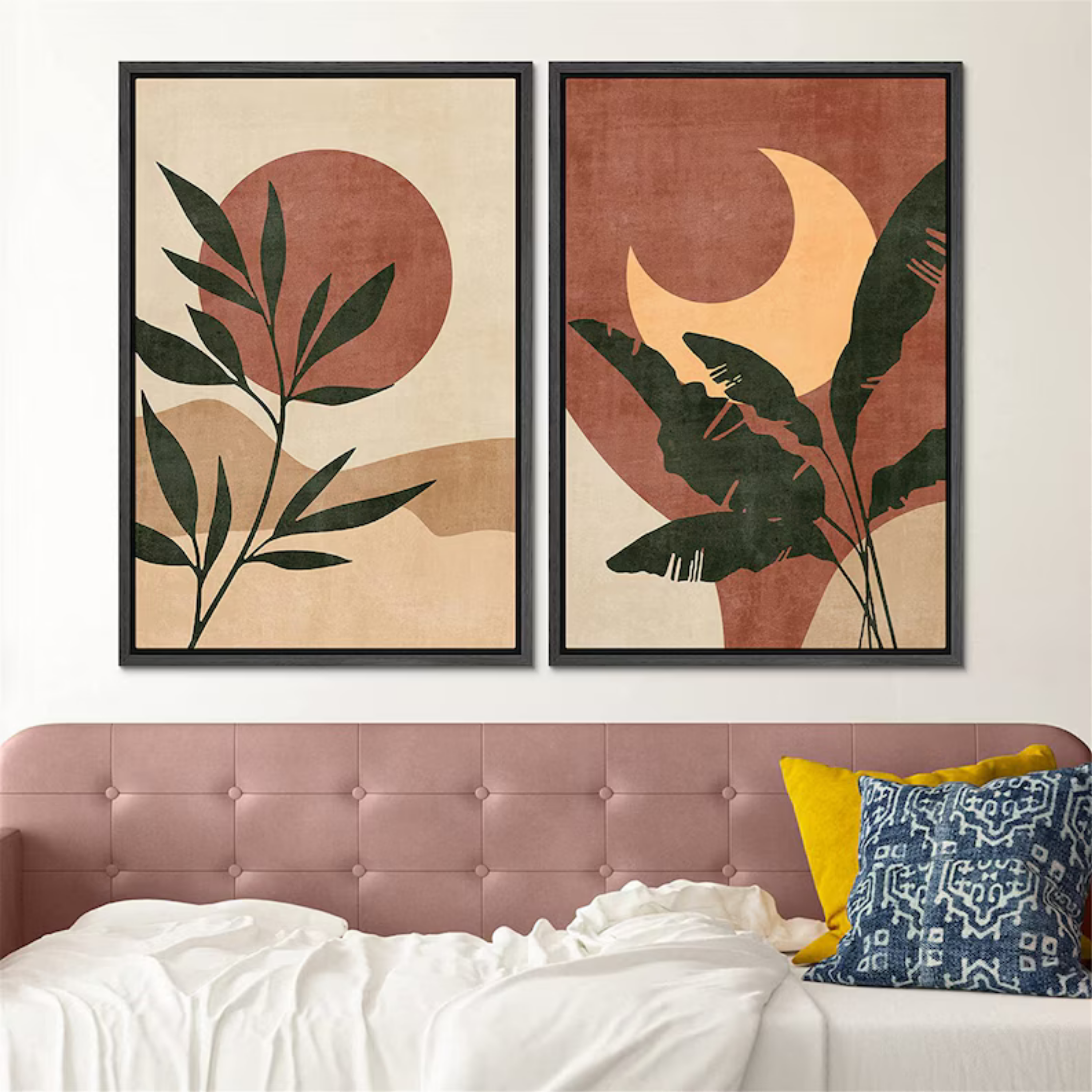 Set de 2 Sol y Luna Terracota