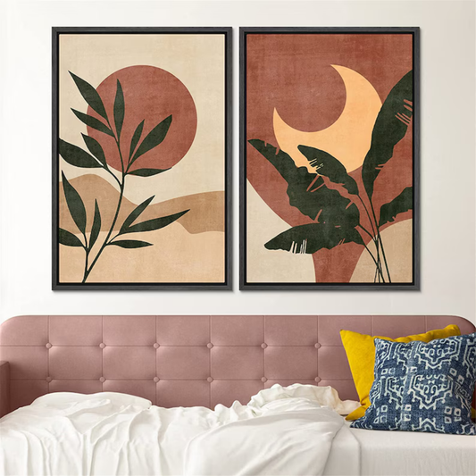 Set de 2 Sol y Luna Terracota