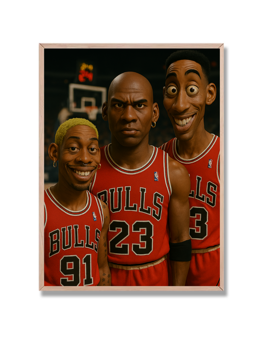 Jordan, Pippen y Rodman Animado