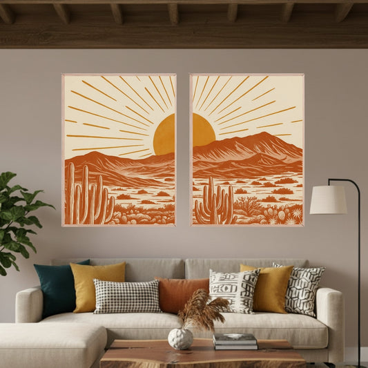 Set de 2 Paisaje Sol