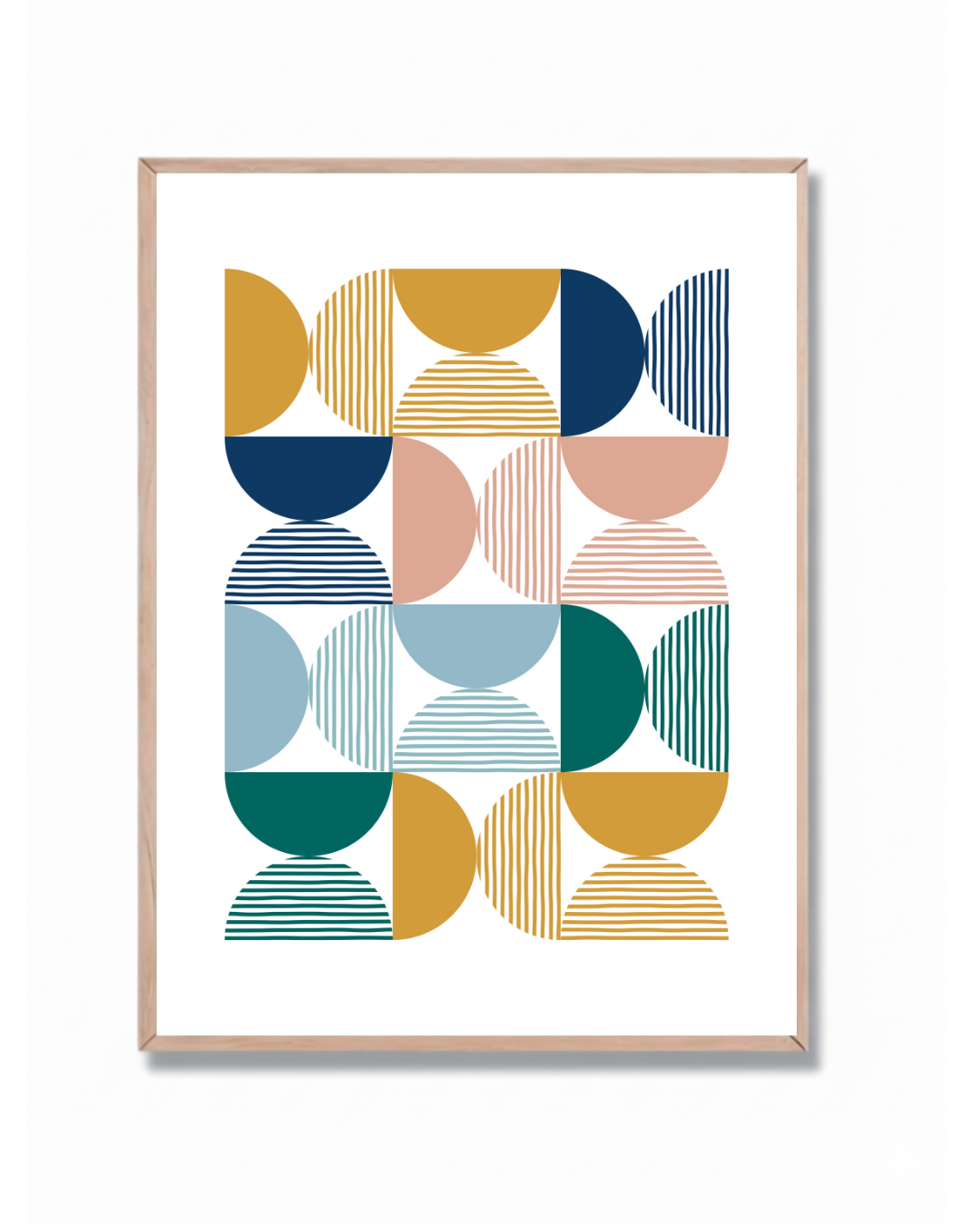 Abstracto semi círculos