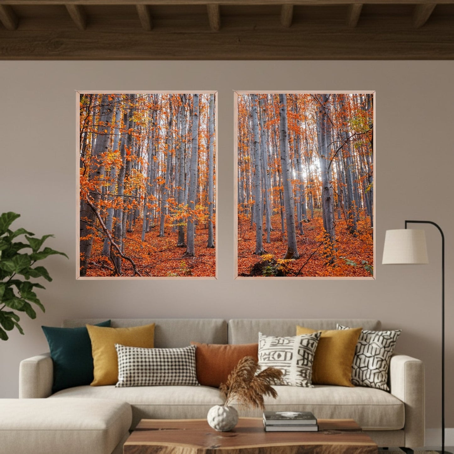 Set de 2 Árboles Otoño