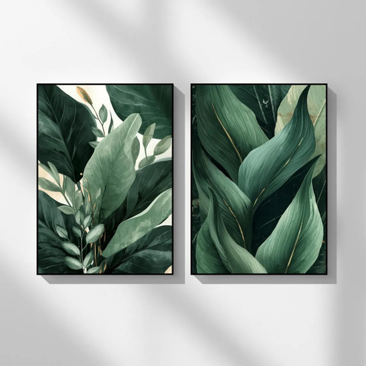 Set de 2 Follaje Verde