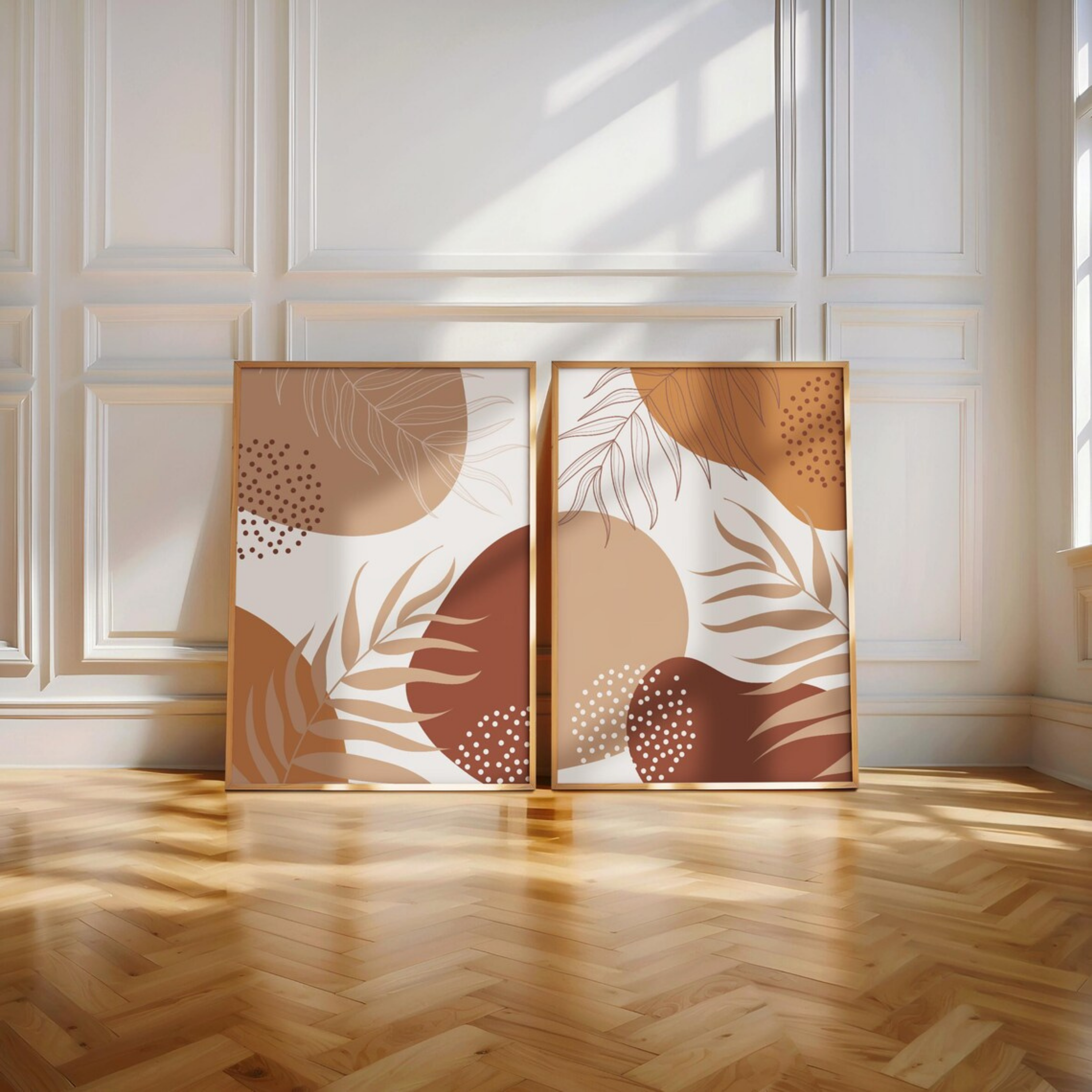 Set de 2 Abstracto Cobre