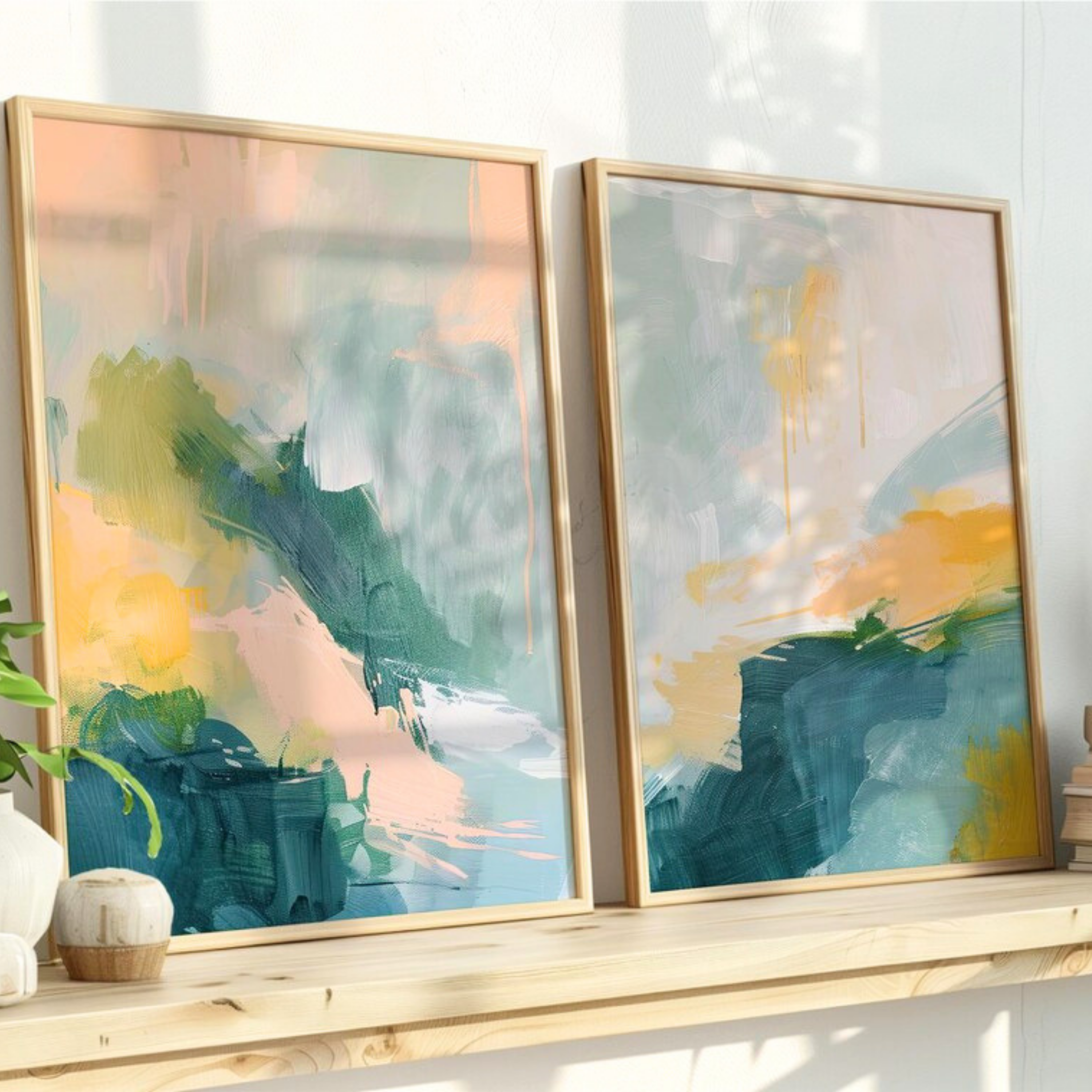 Set de 2 Acuarela Pastel
