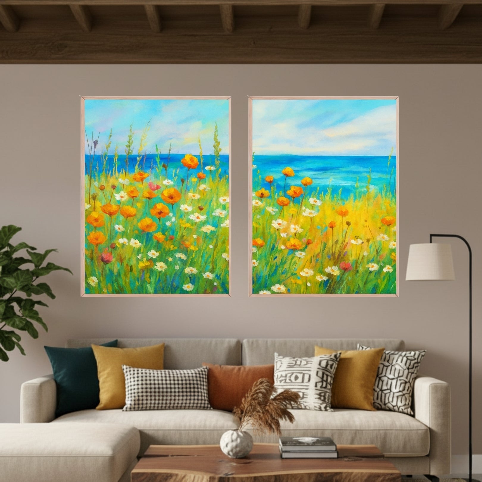 Set de 2 Flores Campo