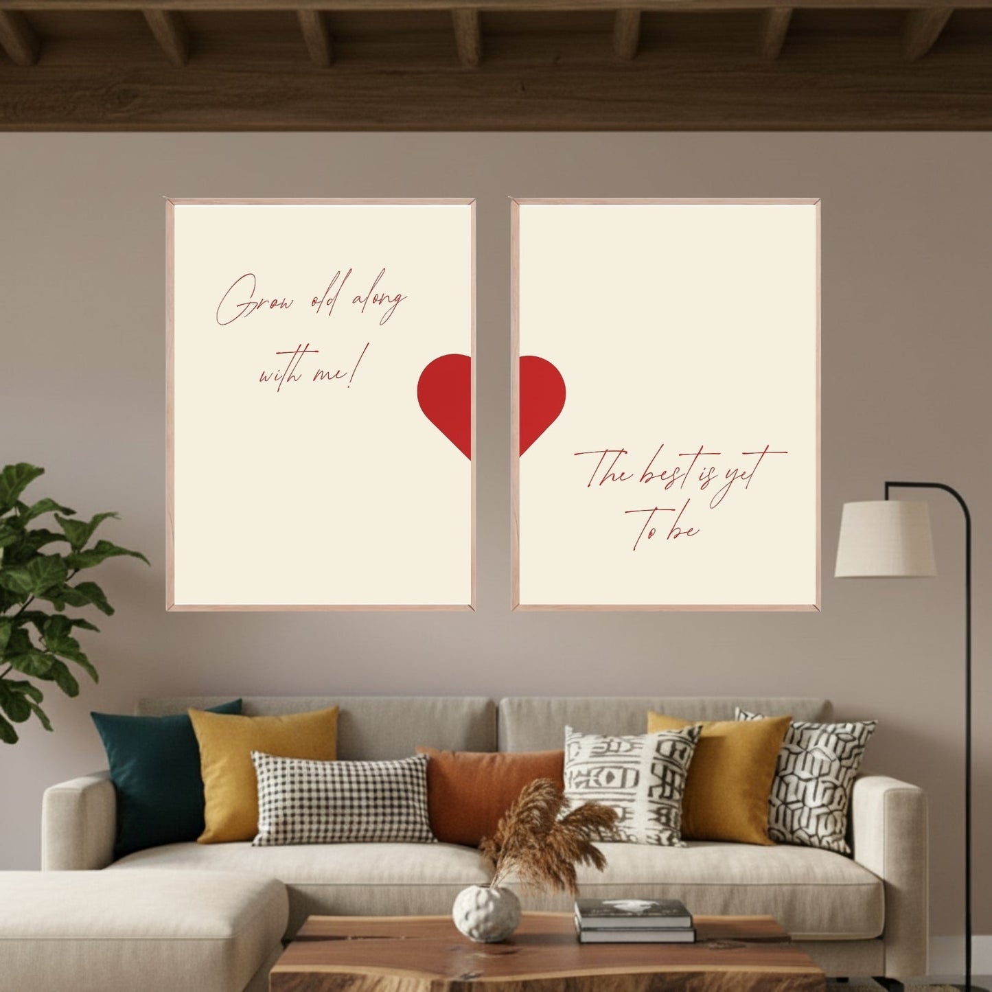 Set de 2 Corazón Rojo