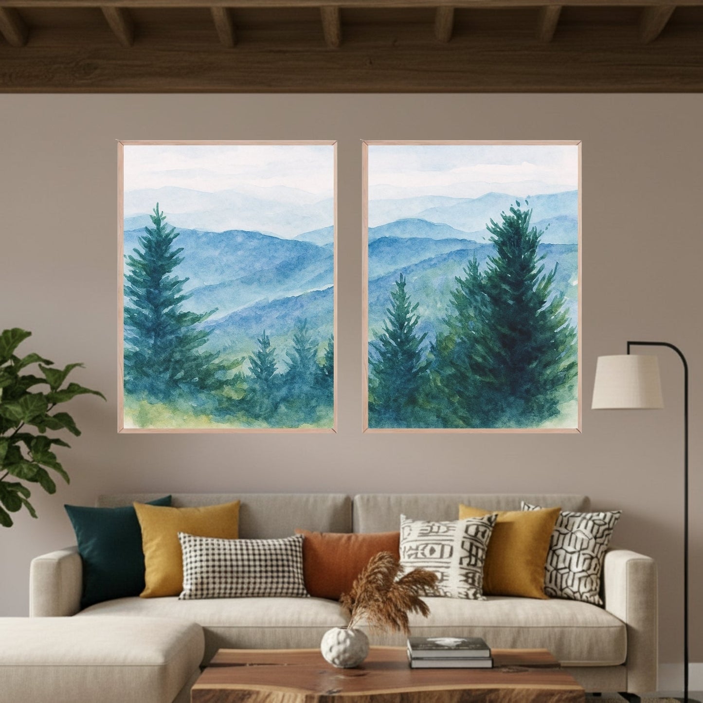 Set de 2 Bosque Verde