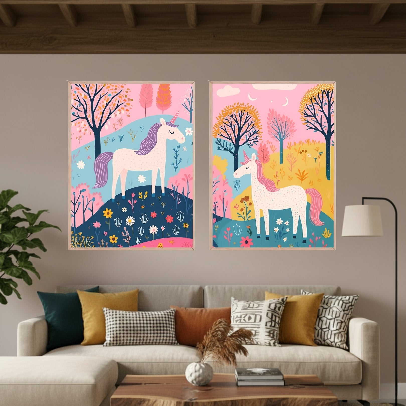 Set de 2 Infantil Unicornios