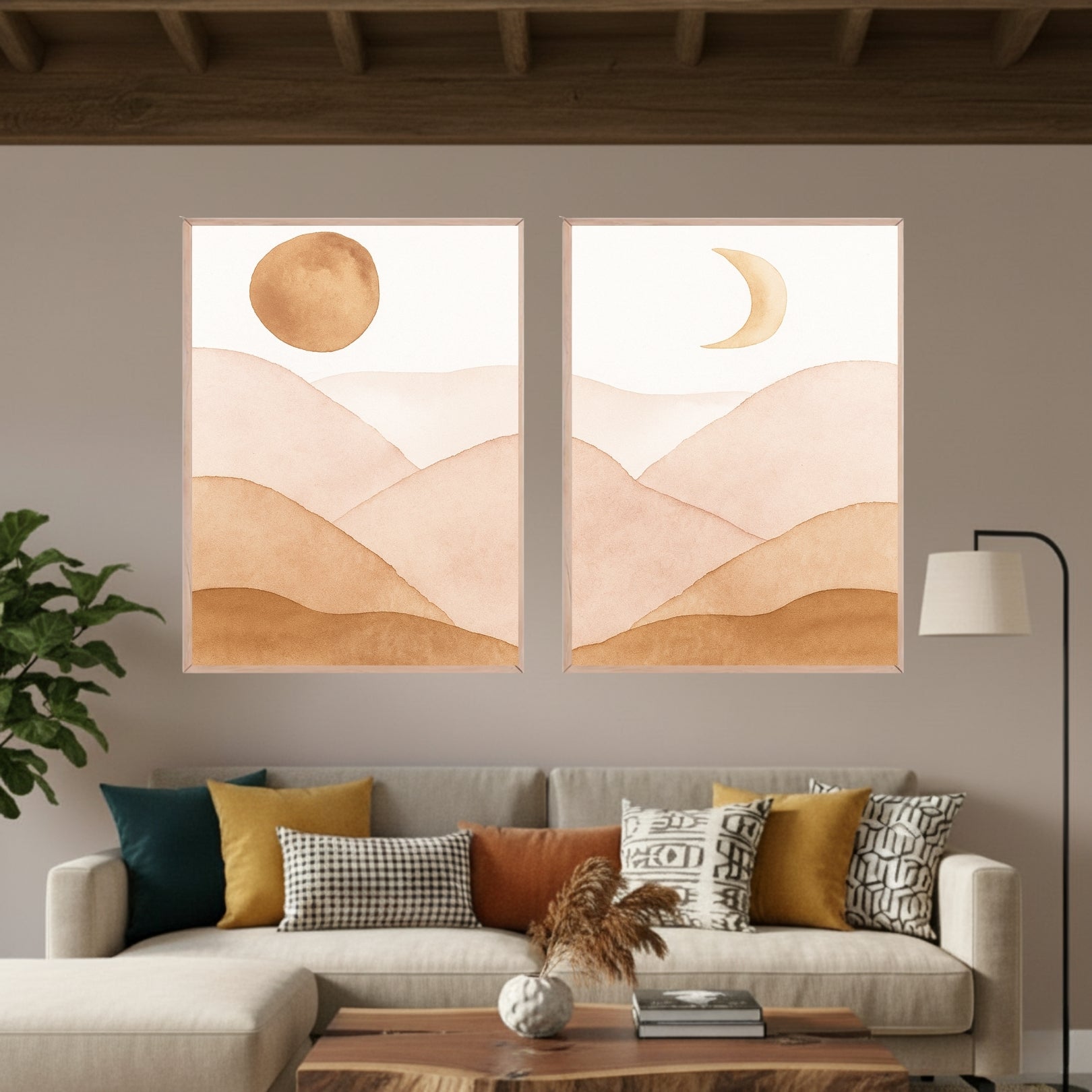 Set de 2 Sol Y Luna