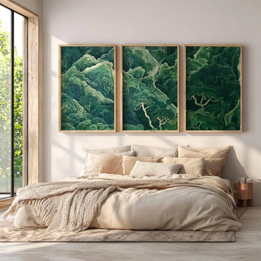 Set de 3 Selva Esmeralda