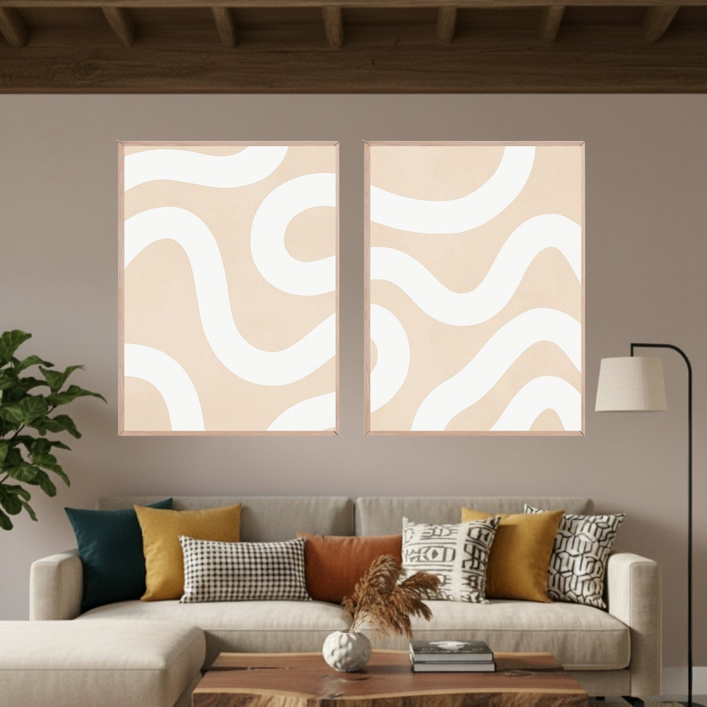 Set de 2 Líneas Beige