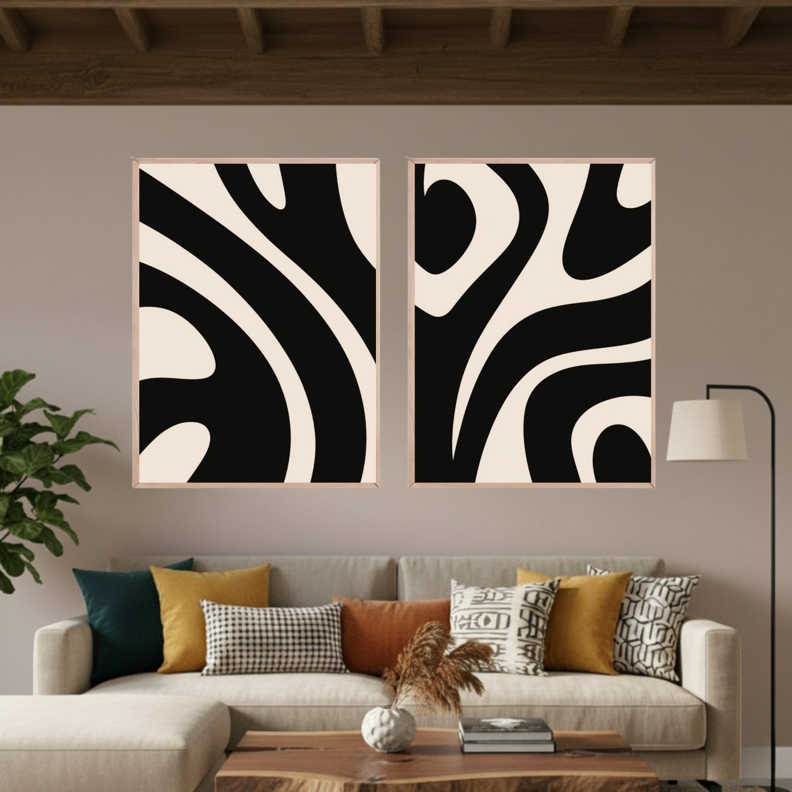 Set de 2 Abstracto #9